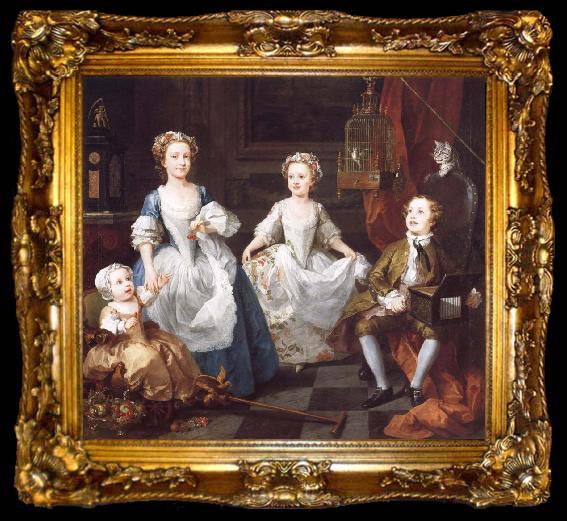framed  William Hogarth THe Graham Children, ta009-2